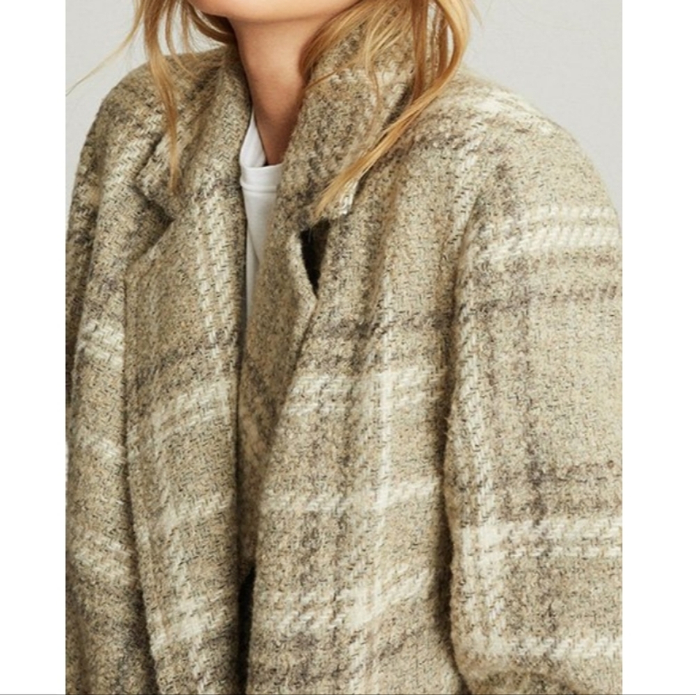 NWT REISS | Checkered Coat - Picture 4 of 11